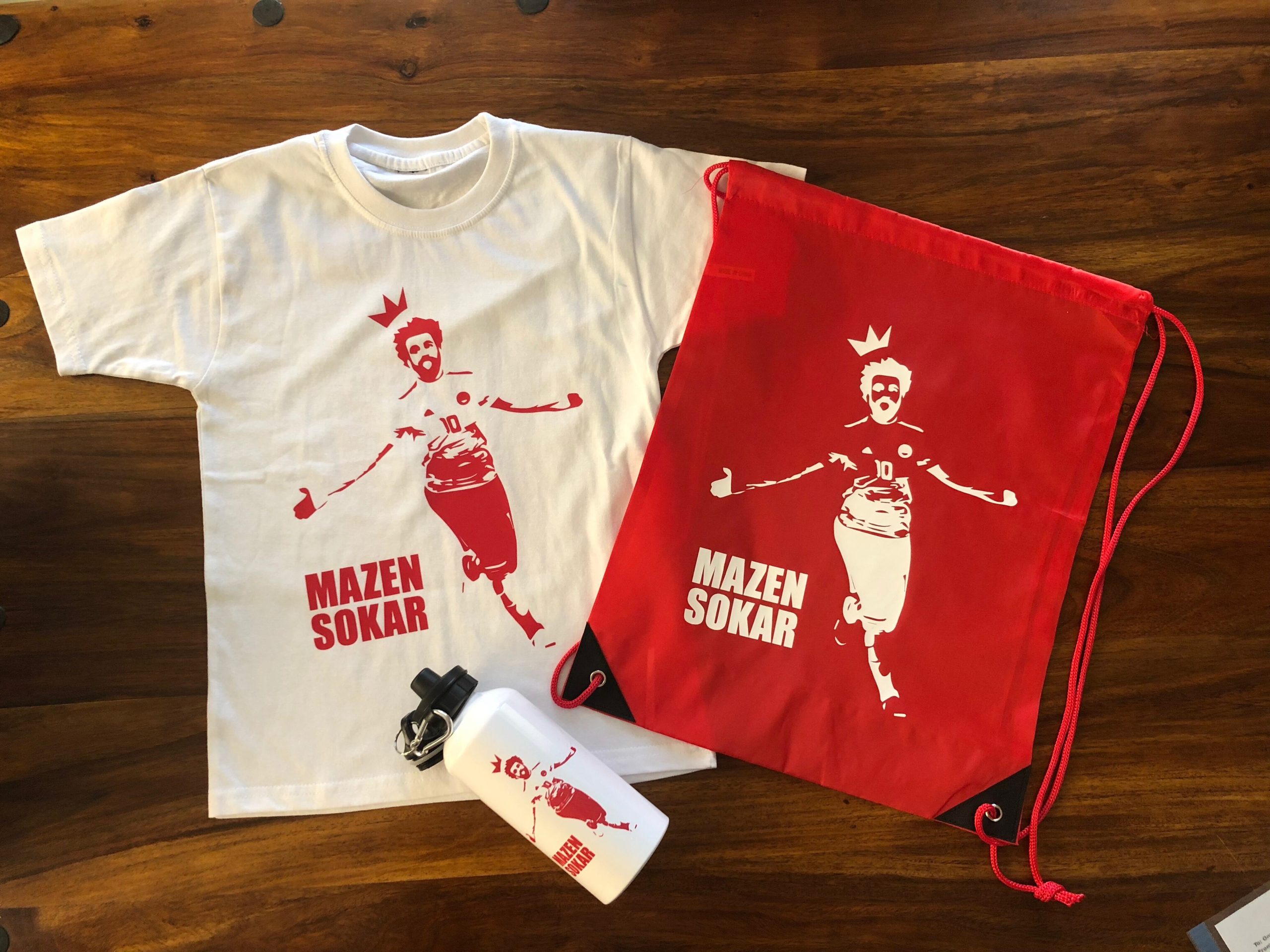Custom bundle of string bag, t-shirt, and a water buttle