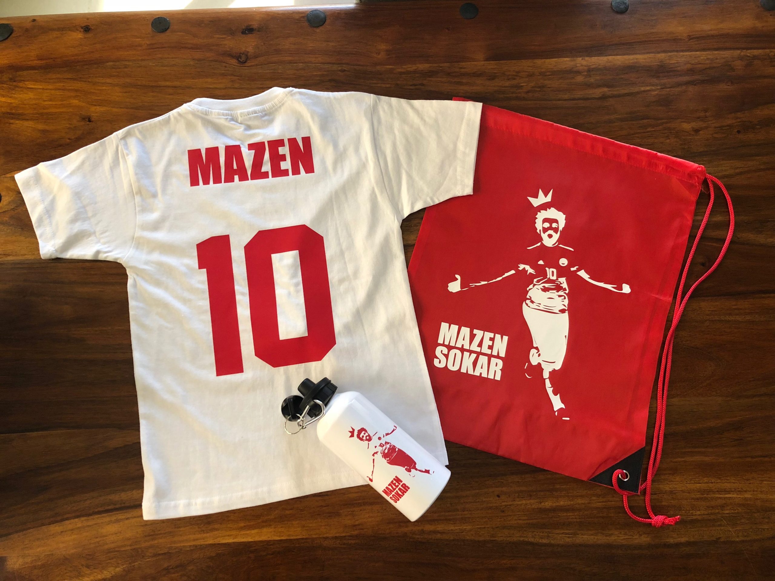 Custom bundle of string bag, t-shirt, and a water buttle - Image 2