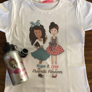 Custom bundle of t-shirt and a water bottle