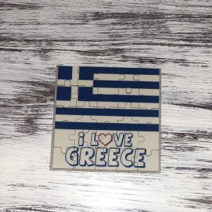 I love Greece custom wood puzzle