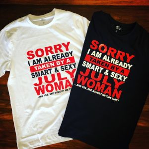 Sorry I'm taken t-shirt