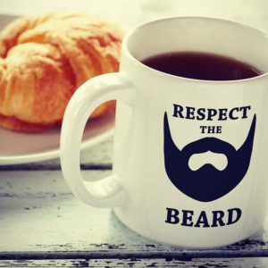 Respect the beard custom mug
