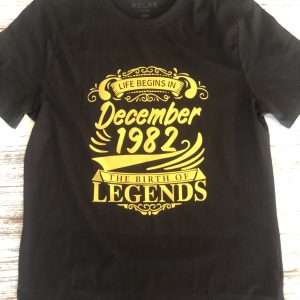 December 1982 custom t-shirt