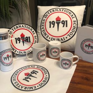 Custom bundle of mugs, wall watch, cushion ..