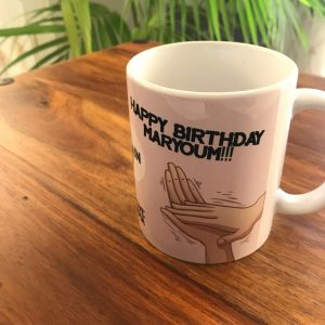 Custom happy birthday mug