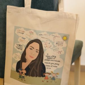 Cartoon tote bag