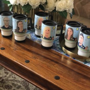 Cartoon coffee tumbler