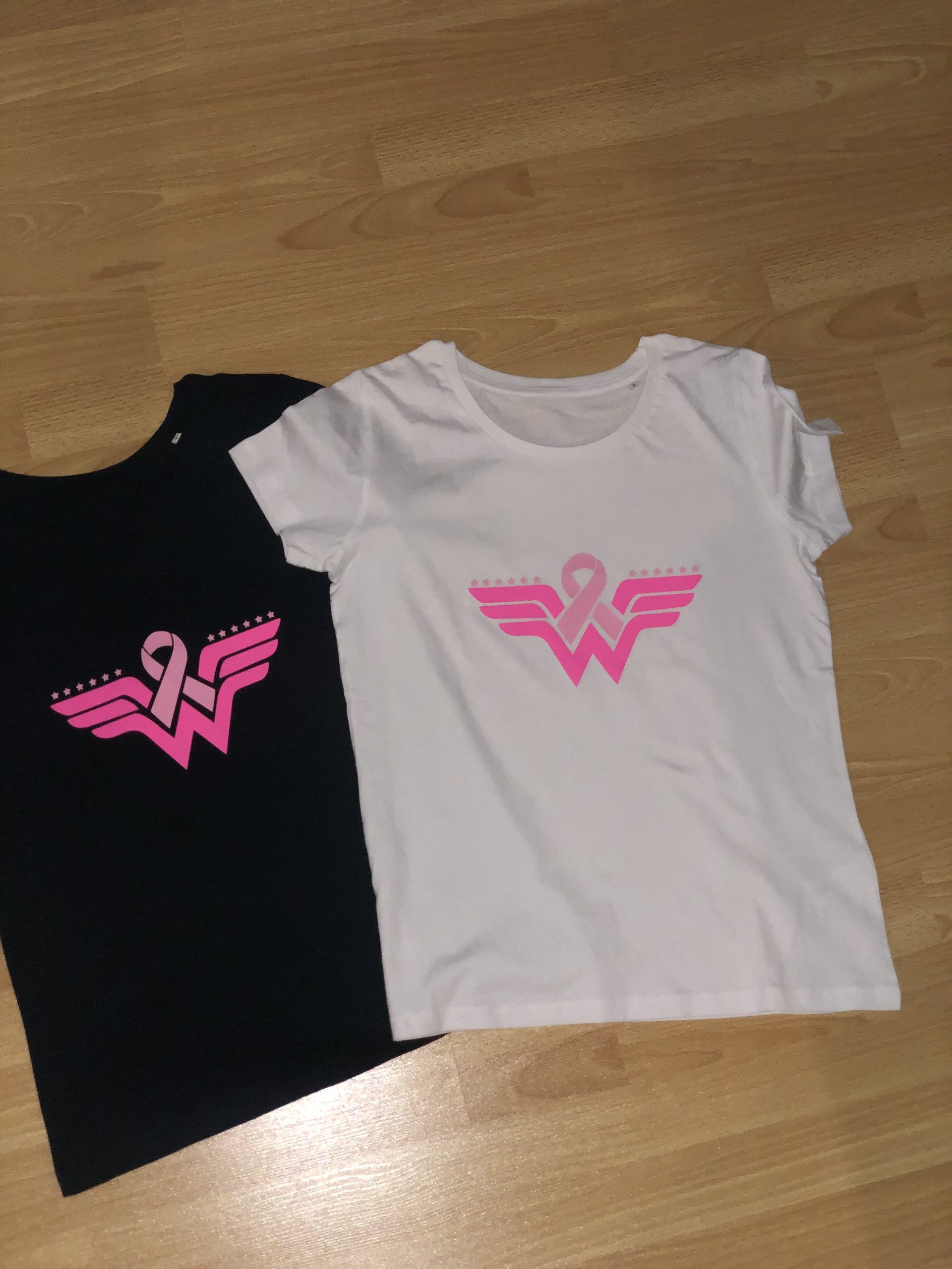 White and black t-shirt