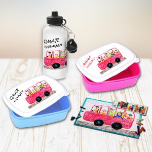 Custom bundle of 2 lunch box and a water bottle