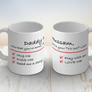 Daddy to do list mug