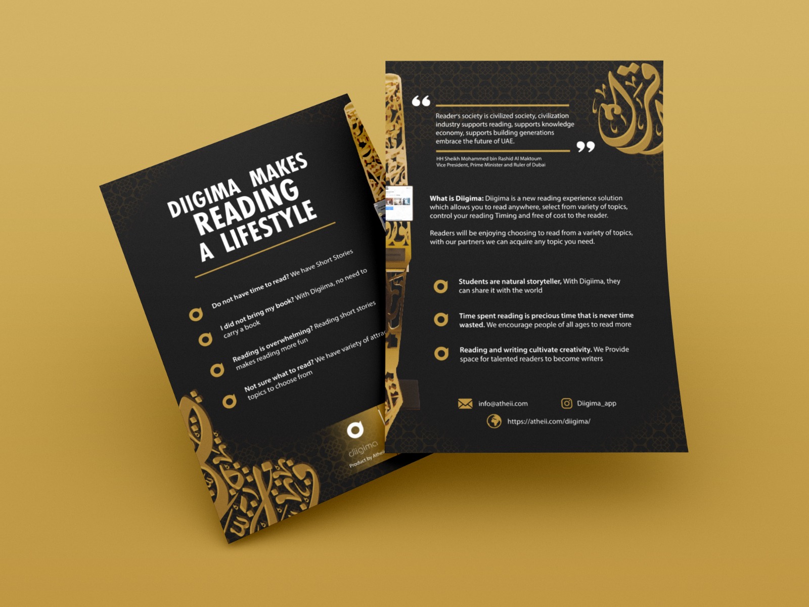 Diigima English Flyer Design