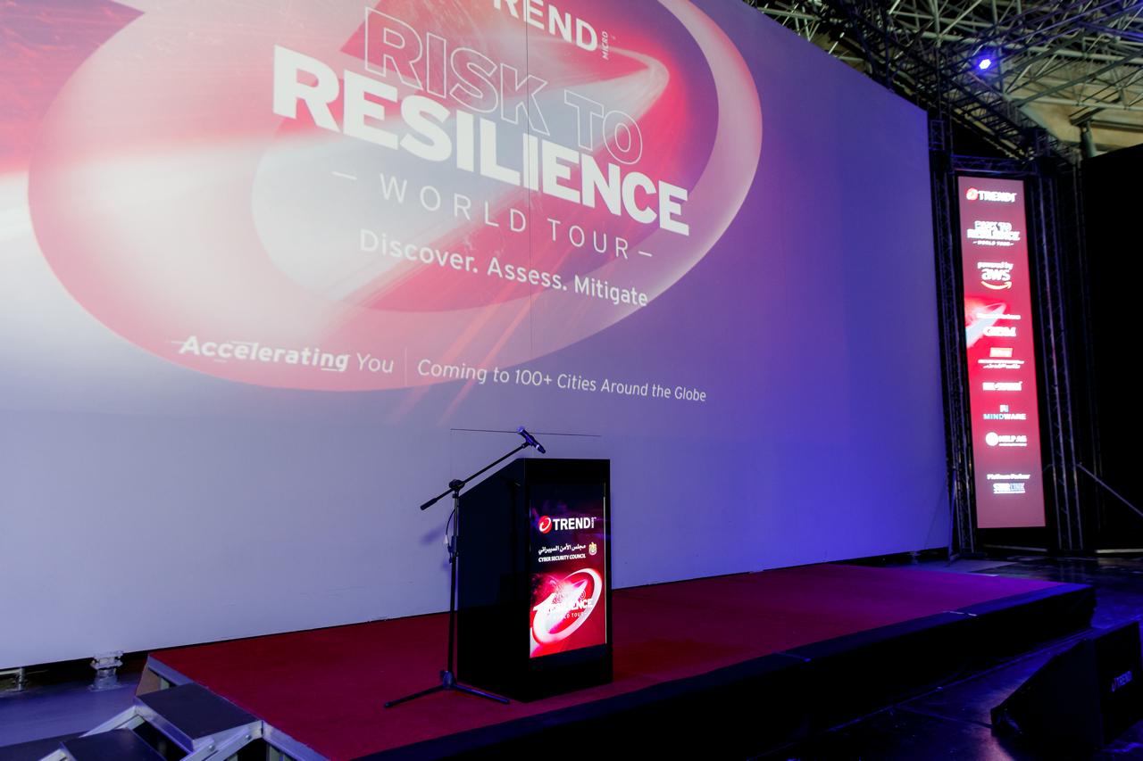 Trend Micro R2R Abudhabi Formula 1 Event Planning - Stage and screens Production